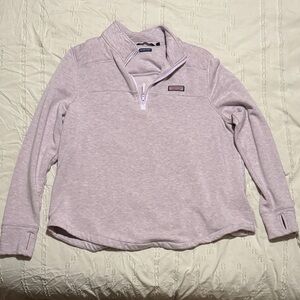 Vineyard Vines Light Purple Cowl Neck Sweater With Sparkles